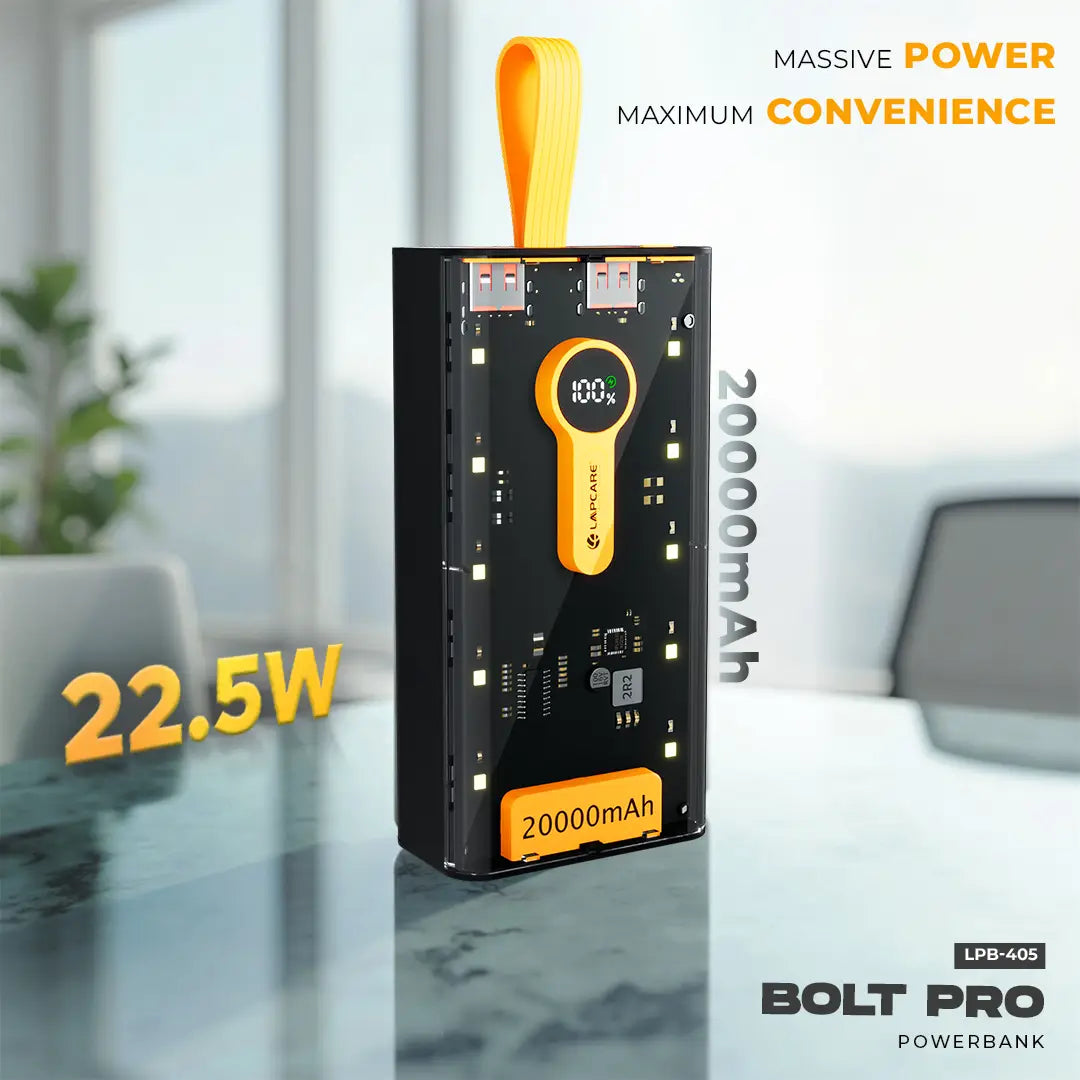 20000mAh Power Bank | Fast Charging Portable Battery Pack with Dual USB & LED Display