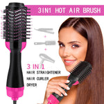 3 in 1 Hot Air Brush | Hair Dryer, Volumizer & Straightener Styling Tool for Smooth & Shiny Hair