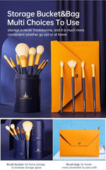 12Pcs Embroz Makeup Brush Set | Professional Cosmetic Brushes for Foundation, Eyeshadow, Blending & Contouring