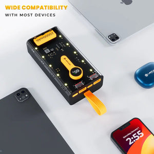 20000mAh Power Bank | Fast Charging Portable Battery Pack with Dual USB & LED Display