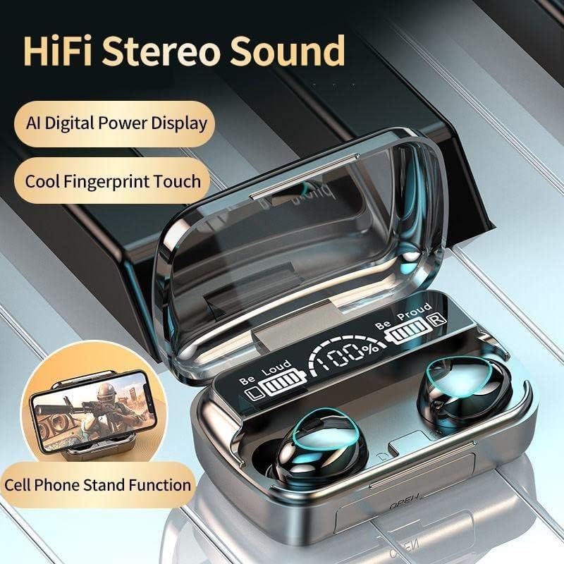 M10 Wireless Bluetooth Earbuds | LED Power Display, HiFi Stereo Sound, Noise Cancellation & Long Battery Life