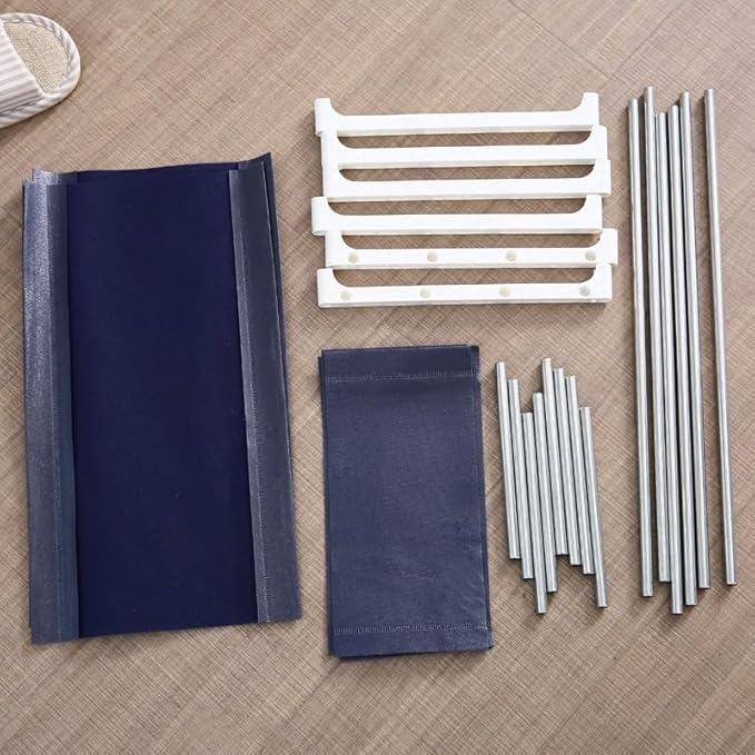 4-Layer Oxford Fabric Shoe Rack | Space-Saving Shoe Storage Organizer for Home & Closet