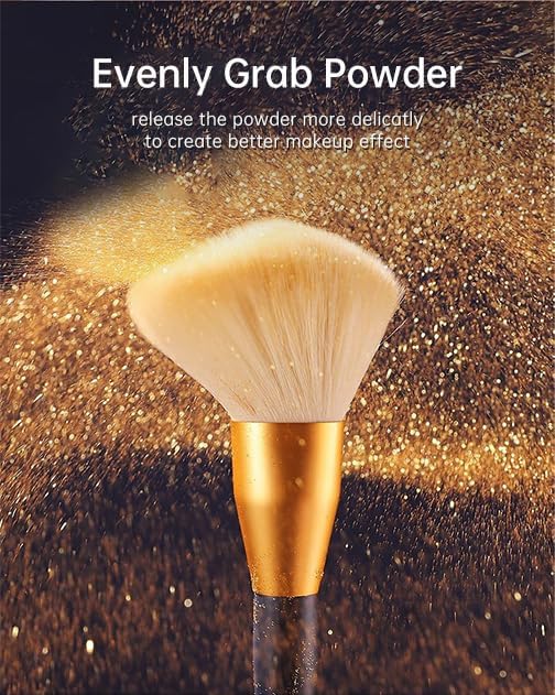 12Pcs Embroz Makeup Brush Set | Professional Cosmetic Brushes for Foundation, Eyeshadow, Blending & Contouring