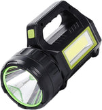 30W High Power LED Search Light | 20000mAh Rechargeable Waterproof Flashlight with Solar Charging & Lithium Battery
