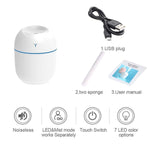 Ultrasonic Humidifier for Home | Cool Mist Air Purifier & Aroma Diffuser with LED Night Light