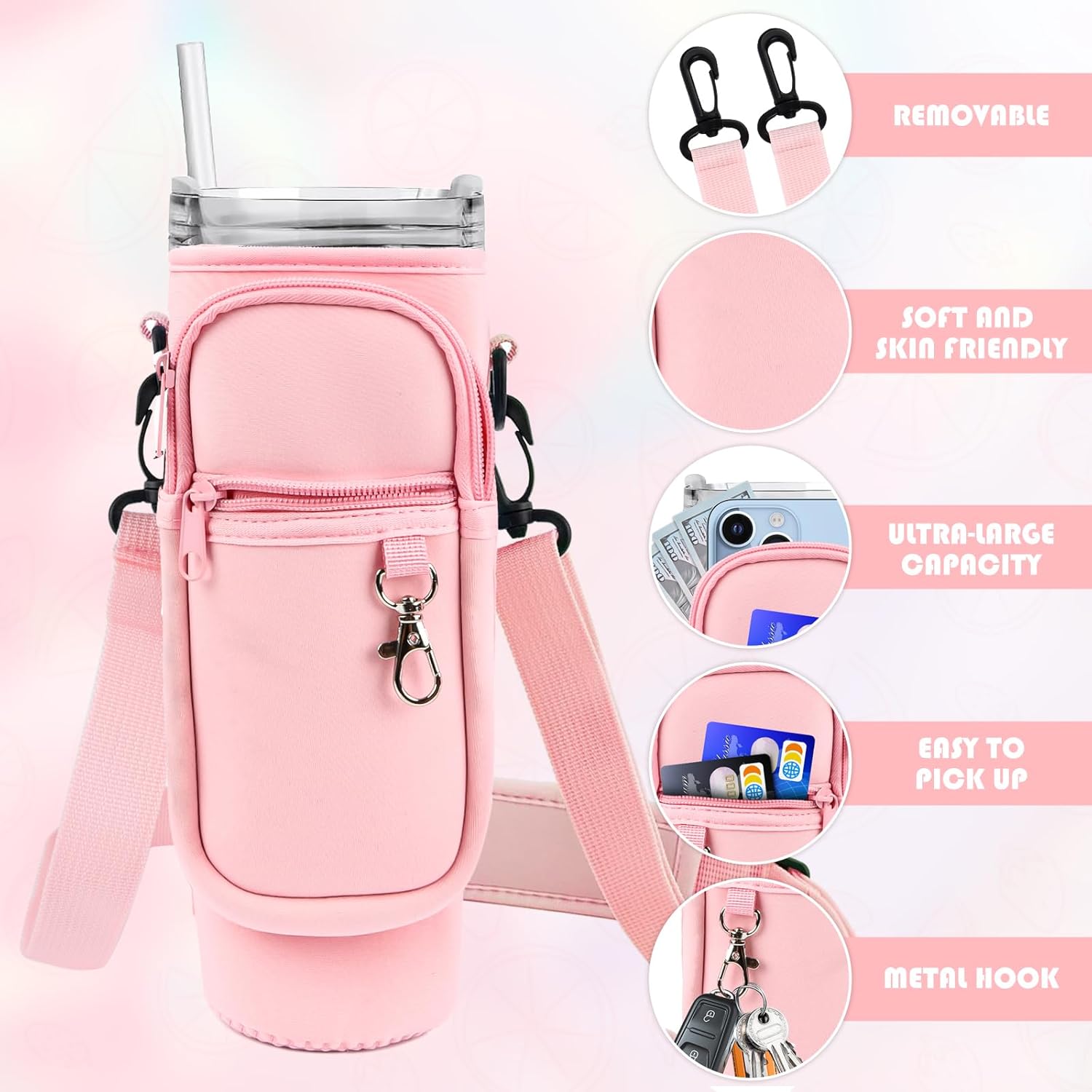 Stanley Tumbler Bag | Adjustable Strap Bottle Carrier