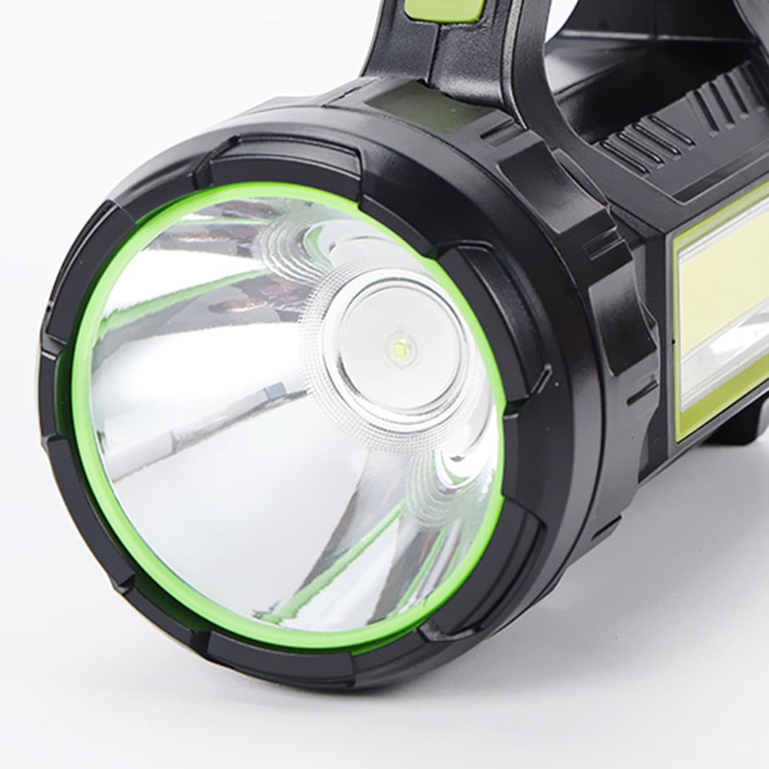 30W High Power LED Search Light | 20000mAh Rechargeable Waterproof Flashlight with Solar Charging & Lithium Battery