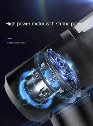 High-power motor with strong power and stable low noise on a dark background