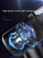 High-power motor with strong power and stable low noise on a dark background