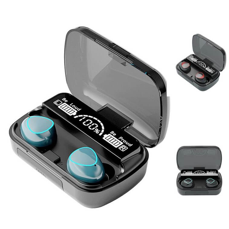 M10 Wireless Bluetooth Earbuds | LED Power Display, HiFi Stereo Sound, Noise Cancellation & Long Battery Life