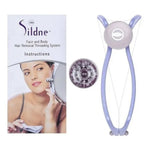 Sildne face and body hair removal threading system with packaging and accessories on a white background