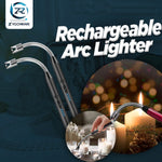 Rechargeable Arc Lighter | Windproof Flameless Electric USB Lighter for Candles, BBQ, Kitchen & Outdoor Use