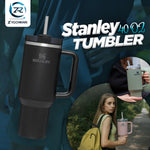 Stanley 40oz Flowstate™ Quencher Tumbler with Straw | Leak-Proof Stainless Steel Water Bottle, Hot & Cold Reusable Thermos for Travel, Gym & Daily Use