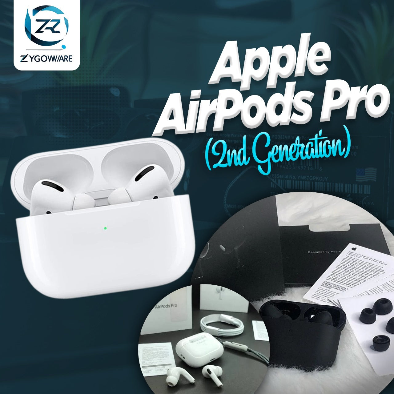 Apple AirPods Pro (2nd Gen) | Noise Canceling Bluetooth Earbuds
