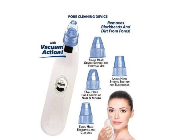 Derma-Suction Facial Pore Cleanser | Blackhead Remover, Acne Extractor & Deep Pore Vacuum Suction Tool