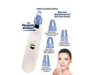 Derma-Suction Facial Pore Cleanser | Blackhead Remover, Acne Extractor & Deep Pore Vacuum Suction Tool