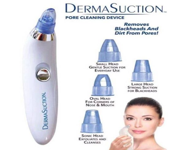 Derma-Suction Facial Pore Cleanser | Blackhead Remover, Acne Extractor & Deep Pore Vacuum Suction Tool