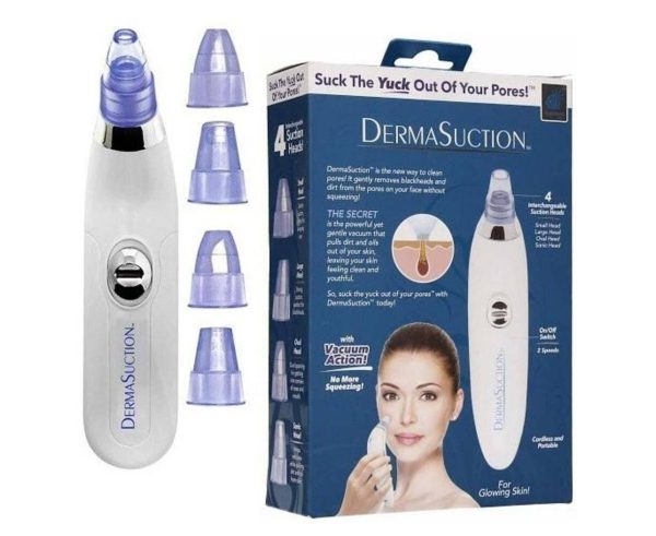 Derma-Suction Facial Pore Cleanser | Blackhead Remover, Acne Extractor & Deep Pore Vacuum Suction Tool