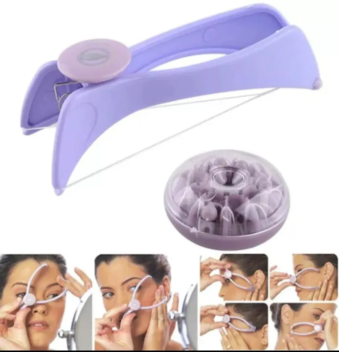 Hair Slique Facial Hair Threading Tool | Painless Hair Remover for Face, Upper Lip, Chin & Cheeks